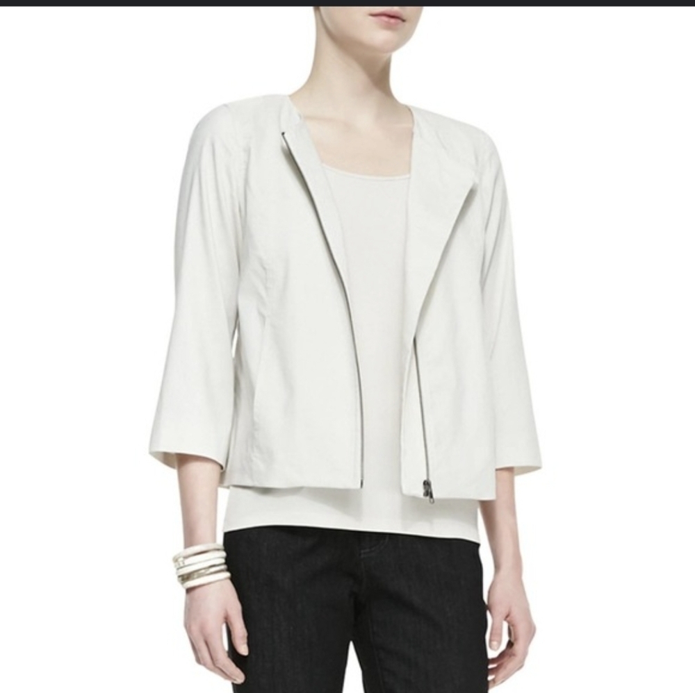 Eileen Fisher Crepe Spring Jacket